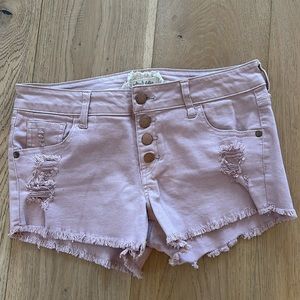 Altard State pink denim shorts. New without tags. Size 28